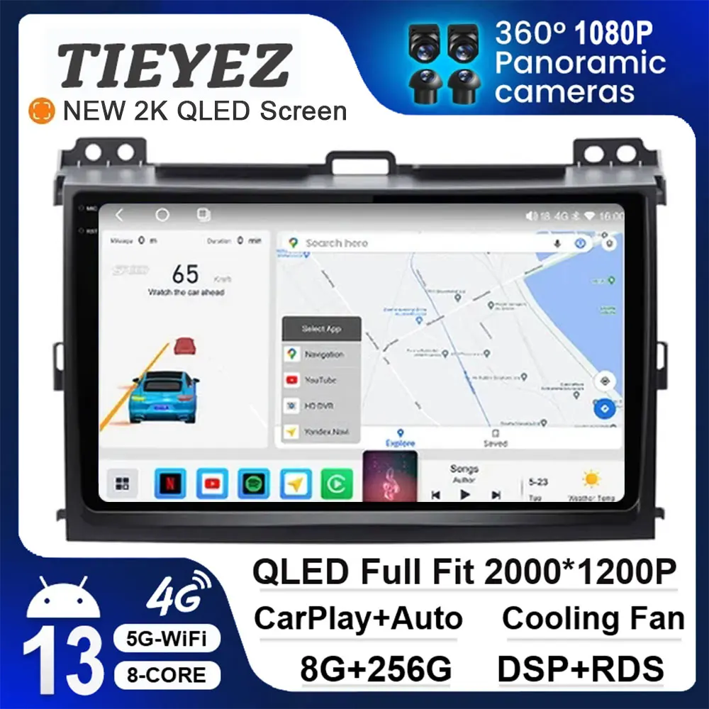 Android 13 DSP 4G WIFI For Toyota Land Cruiser Prado 120 Lexus GX470 GPS Car Radio Multimedia Video Player Autoradio Navigation
Android 13 DSP 4G WIFI For Toyota Land Cruiser Prado 120 Lexus GX470 GPS Car Radio Multimedia Video Player Autoradio Navigation