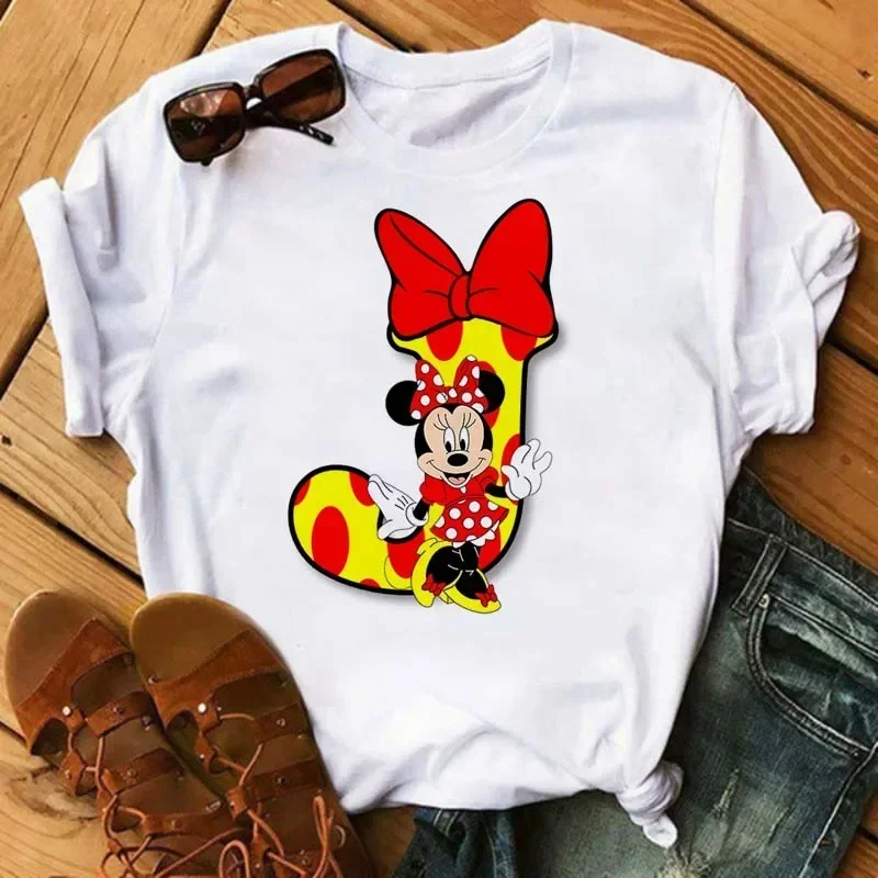 Letter Print Women T Shirts Kawaii Mouse Minnie Cartoon Graphic Short Sleeve T-shirt Harajuku Fashion Casual O-neck Tops Unisex
Letter Print Women T Shirts Kawaii Mouse Minnie Cartoon Graphic Short Sleeve T-shirt Harajuku Fashion Casual O-neck Tops Unisex
