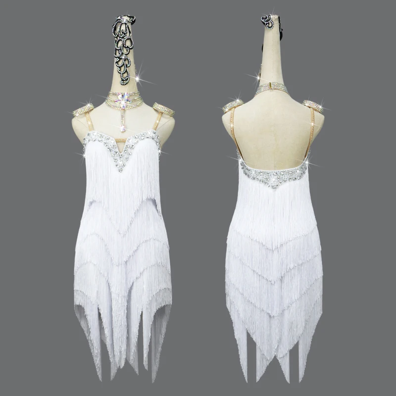 Custom made New Latin Dance Dress Women Sexy Tassel Practice Clothing Female Fringe Diamond Performance Skirt
Custom made New Latin Dance Dress Women Sexy Tassel Practice Clothing Female Fringe Diamond Performance Skirt