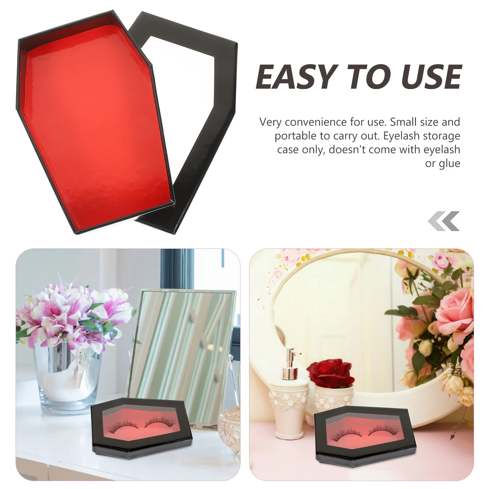 False Eyelash Storage Box Reusable PVC Coffin Shaped Case Waterproof Lightweight Easy Clean Portable for Women
False Eyelash Storage Box Reusable PVC Coffin Shaped Case Waterproof Lightweight Easy Clean Portable for Women