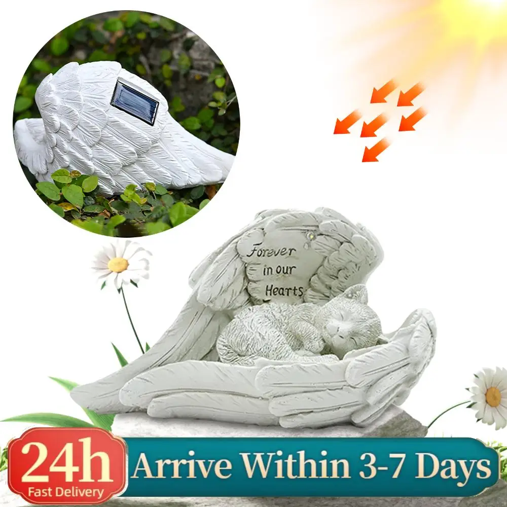Памятная садовая статуэтка для питомца с крыльями ангела, украшение для кладбища, мемориальная статуэтка из смолы для усопшего питомца, надгробие для сада
Памятная садовая статуэтка для питомца с крыльями ангела, украшение для кладбища, мемориальная статуэтка из смолы для усопшего питомца, надгробие для сада