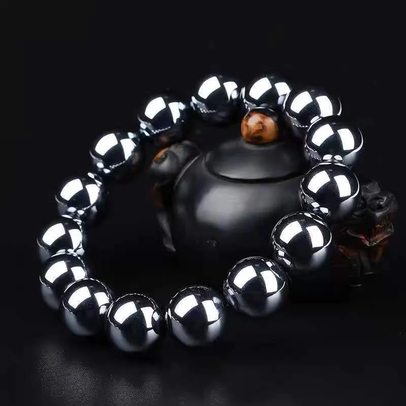 Natural Terahertz Magnetic Bracelet, Fashionable and Simple Men's and Women's Bracelets.
Natural Terahertz Magnetic Bracelet, Fashionable and Simple Men's and Women's Bracelets.