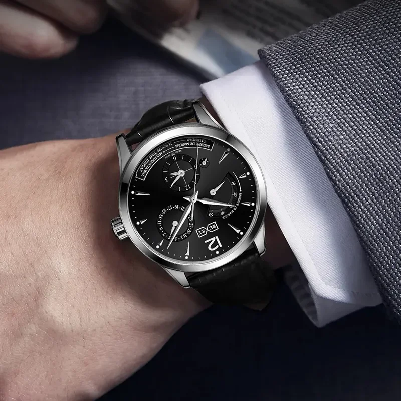 Bexei Automatic Mechanical Man Watch 9168 Power Reserve Calendar Display Dial Self Wind Movement Watches for man Fashion Luxury
Bexei Automatic Mechanical Man Watch 9168 Power Reserve Calendar Display Dial Self Wind Movement Watches for man Fashion Luxury