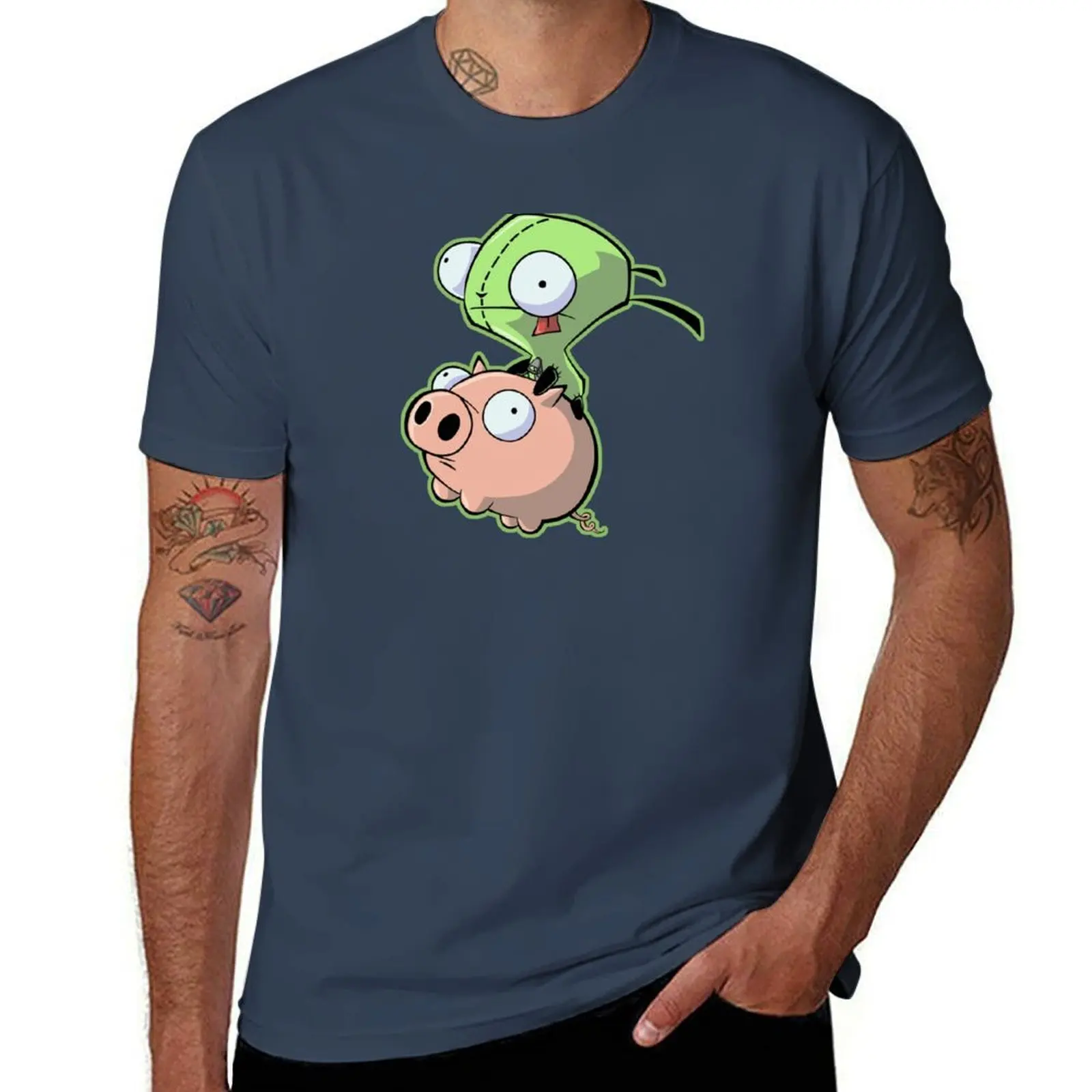 Gir riding his Pig T-Shirt anime tshirt man t shirt summer T-Shirt
Gir riding his Pig T-Shirt anime tshirt man t shirt summer T-Shirt