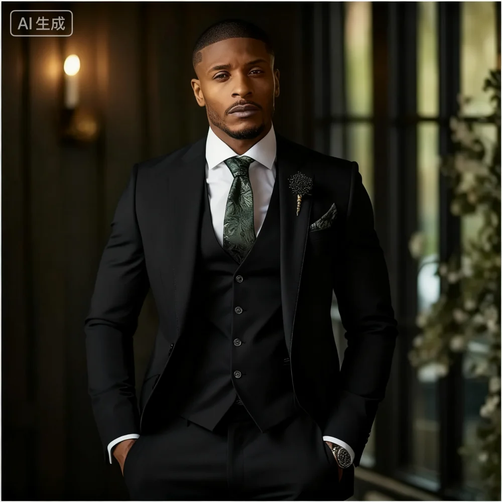 Suit Men's (Blazer+ Vest + Pants) 2025 Business Gentleman Fashionable and Fitted Casual Work Solid-color Wedding Best Man Suit
Suit Men's (Blazer+ Vest + Pants) 2025 Business Gentleman Fashionable and Fitted Casual Work Solid-color Wedding Best Man Suit
