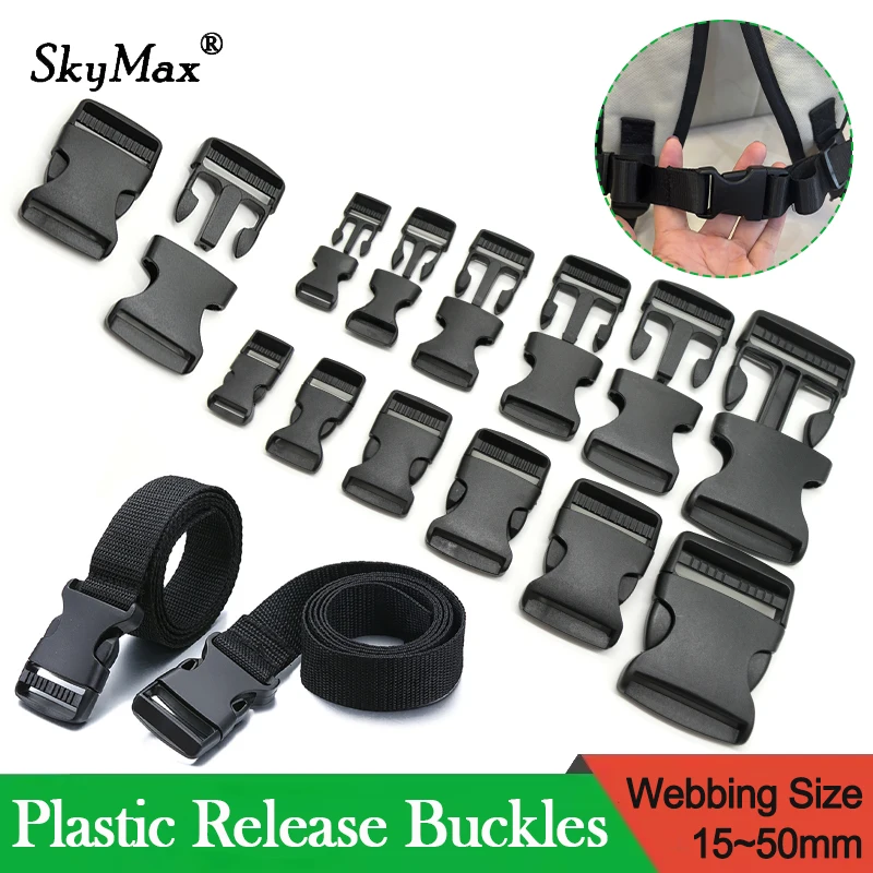2~50pcs Adjustable Belt Buckles 15/20/25/32/38/50mm Plastic Dual Side Release Buckles Backpack Belt Bag Parts Strap Webbing
2~50pcs Adjustable Belt Buckles 15/20/25/32/38/50mm Plastic Dual Side Release Buckles Backpack Belt Bag Parts Strap Webbing