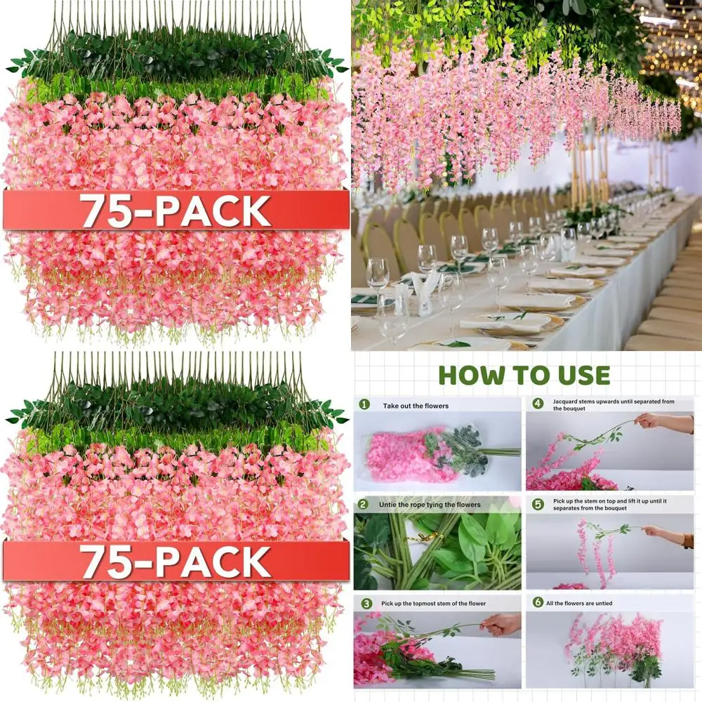 Искусственная гирлянда глицинии, длина 3,6 фута, розовая, для дома, свадьбы, вечеринки и уличного украшения
Искусственная гирлянда глицинии, длина 3,6 фута, розовая, для дома, свадьбы, вечеринки и уличного украшения