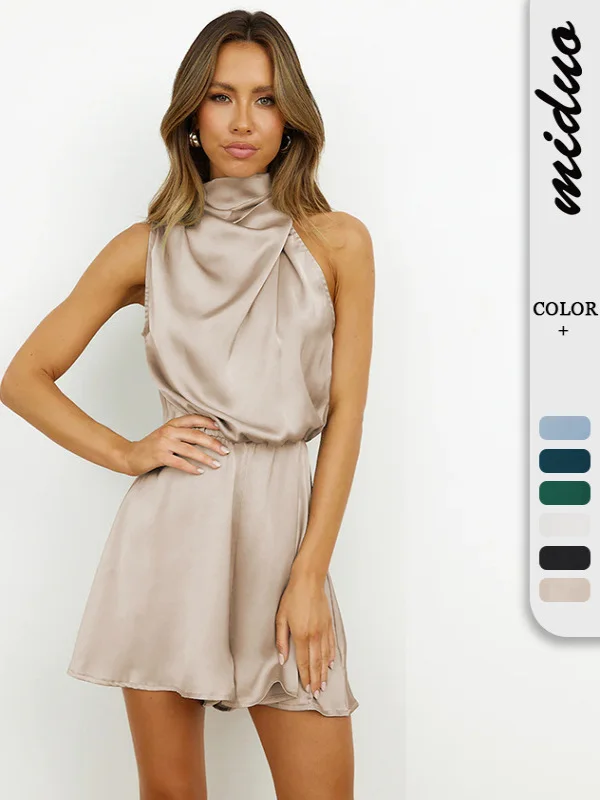 Women's High Collar Svel Wide Leg Jumpsuit Comfortable Casual One-Piece Suiting Commute Sle Summer Collection
Women's High Collar Svel Wide Leg Jumpsuit Comfortable Casual One-Piece Suiting Commute Sle Summer Collection