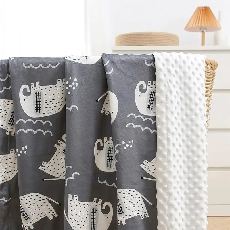 581F Lovely Printed Dot Baby Blanket Double Layer Toddler Receiving Blanket Throw Soft Plush Minky Baby Blanket Skin-Friendly
581F Lovely Printed Dot Baby Blanket Double Layer Toddler Receiving Blanket Throw Soft Plush Minky Baby Blanket Skin-Friendly