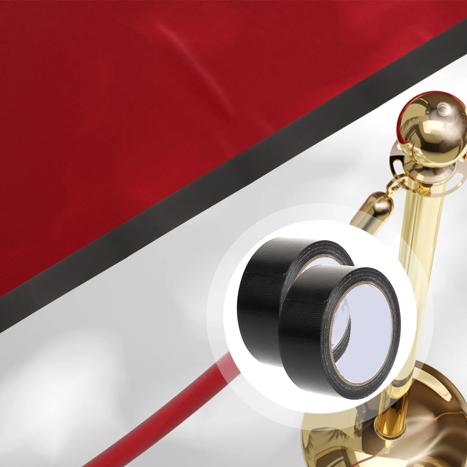 2 Rolls Duct Tape Repair Packing Heavy Duty Carpet for Crafts Self-adhesive Polyethylene and Gauze Fiber Single Sided 
2 Rolls Duct Tape Repair Packing Heavy Duty Carpet for Crafts Self-adhesive Polyethylene and Gauze Fiber Single Sided