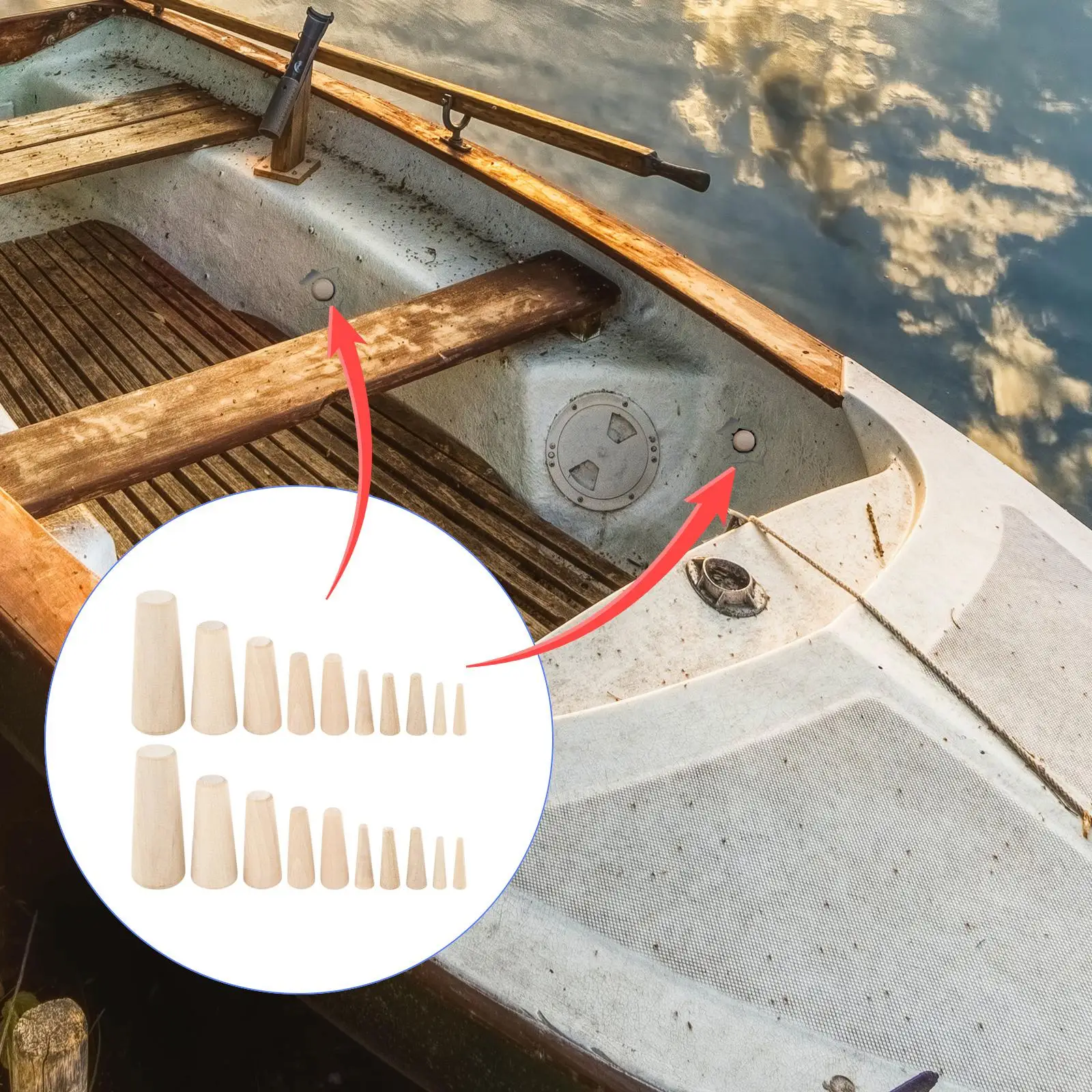 Emergency Wooden Plugs Leak Stopper Marine Safety Gear Waterproof Plug for Boat Repair Accessories
Emergency Wooden Plugs Leak Stopper Marine Safety Gear Waterproof Plug for Boat Repair Accessories