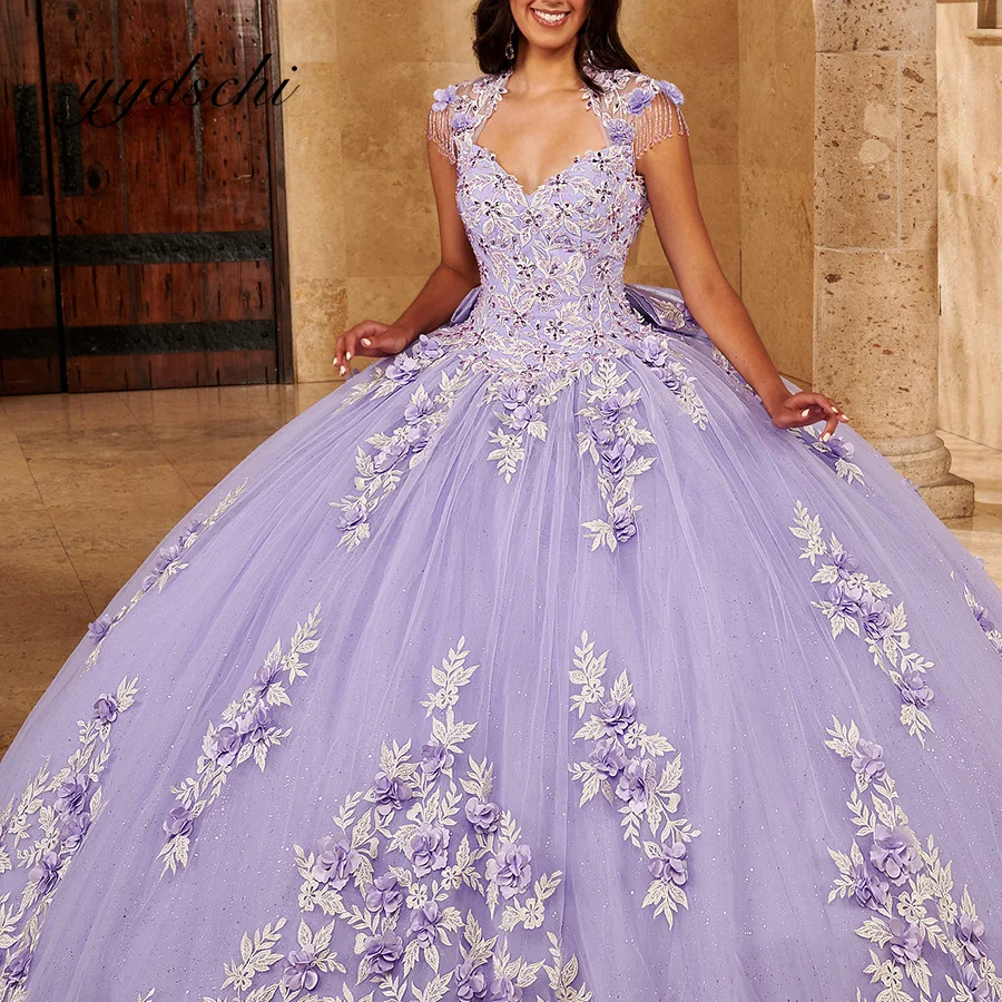 Женское вечернее платье с блестками, элегантное Пышное Бальное платье из тюля с аппликацией и открытой спиной, для выпускного вечера, для дня рождения