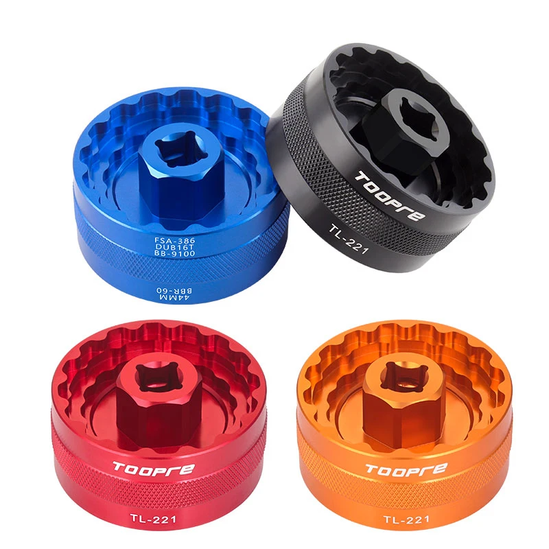 TOOPRE 5 в 1, инструмент для каретки TL fc24 fc25 DUB BBR60 BB93 Mega EVO BB52 BSA30 BB386, инструмент для установки, съемник, ремонтный ключ, чашка
TOOPRE 5 в 1, инструмент для каретки TL fc24 fc25 DUB BBR60 BB93 Mega EVO BB52 BSA30 BB386, инструмент для установки, съемник, ремонтный ключ, чашка