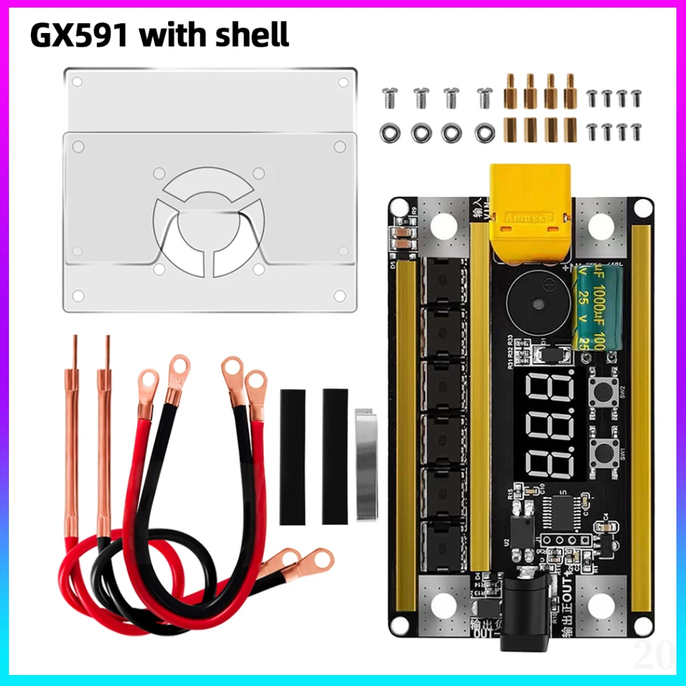 GX591 Welding Machine Control Board Support Welding 0.1mm-0.2mm Nickel Sheet 12V Spot Welder PCB Circuit Board for 18650 Battery
GX591 Welding Machine Control Board Support Welding 0.1mm-0.2mm Nickel Sheet 12V Spot Welder PCB Circuit Board for 18650 Battery