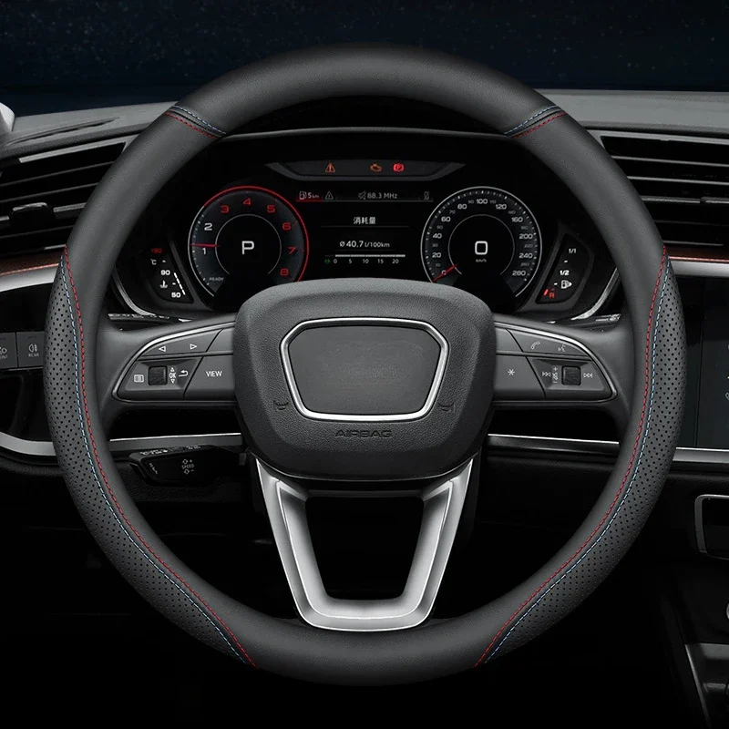For Audi A4 A6 A3 Q2 Q3 Q5 Q7 A1 A5 Car Steering Wheel Cover Leather Seasons Steering Wheel Cover Non-Slip Round Breathable
For Audi A4 A6 A3 Q2 Q3 Q5 Q7 A1 A5 Car Steering Wheel Cover Leather Seasons Steering Wheel Cover Non-Slip Round Breathable