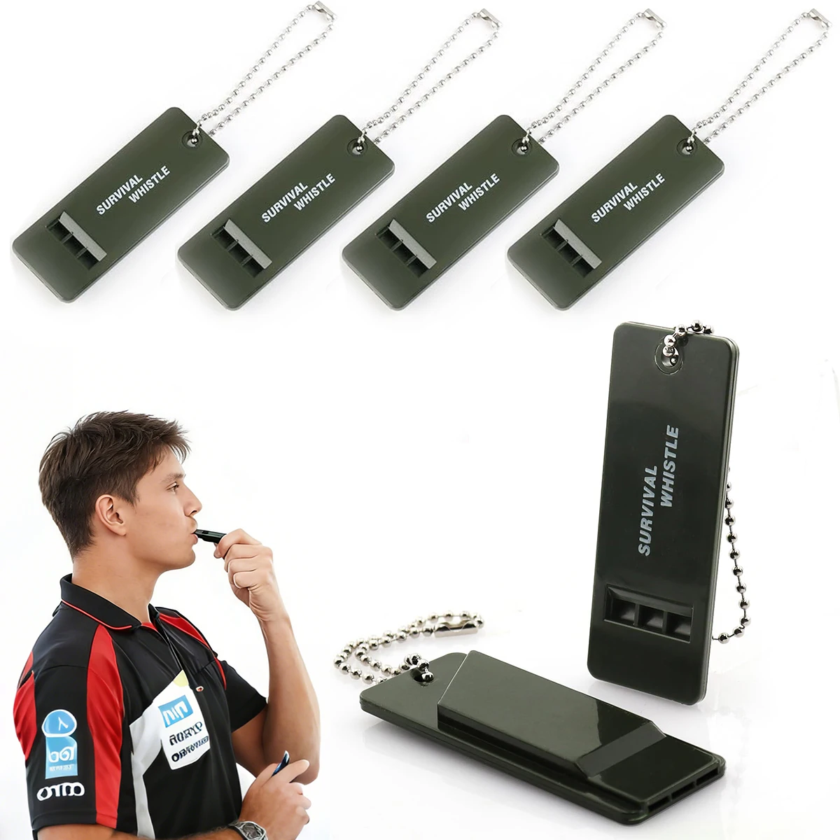 1/3/6PCS Loud Emergency Whistle Plastic Survival Whistle for Hiking Self Defense Flat Keychain Safety Alert Rescue Gear
1/3/6PCS Loud Emergency Whistle Plastic Survival Whistle for Hiking Self Defense Flat Keychain Safety Alert Rescue Gear