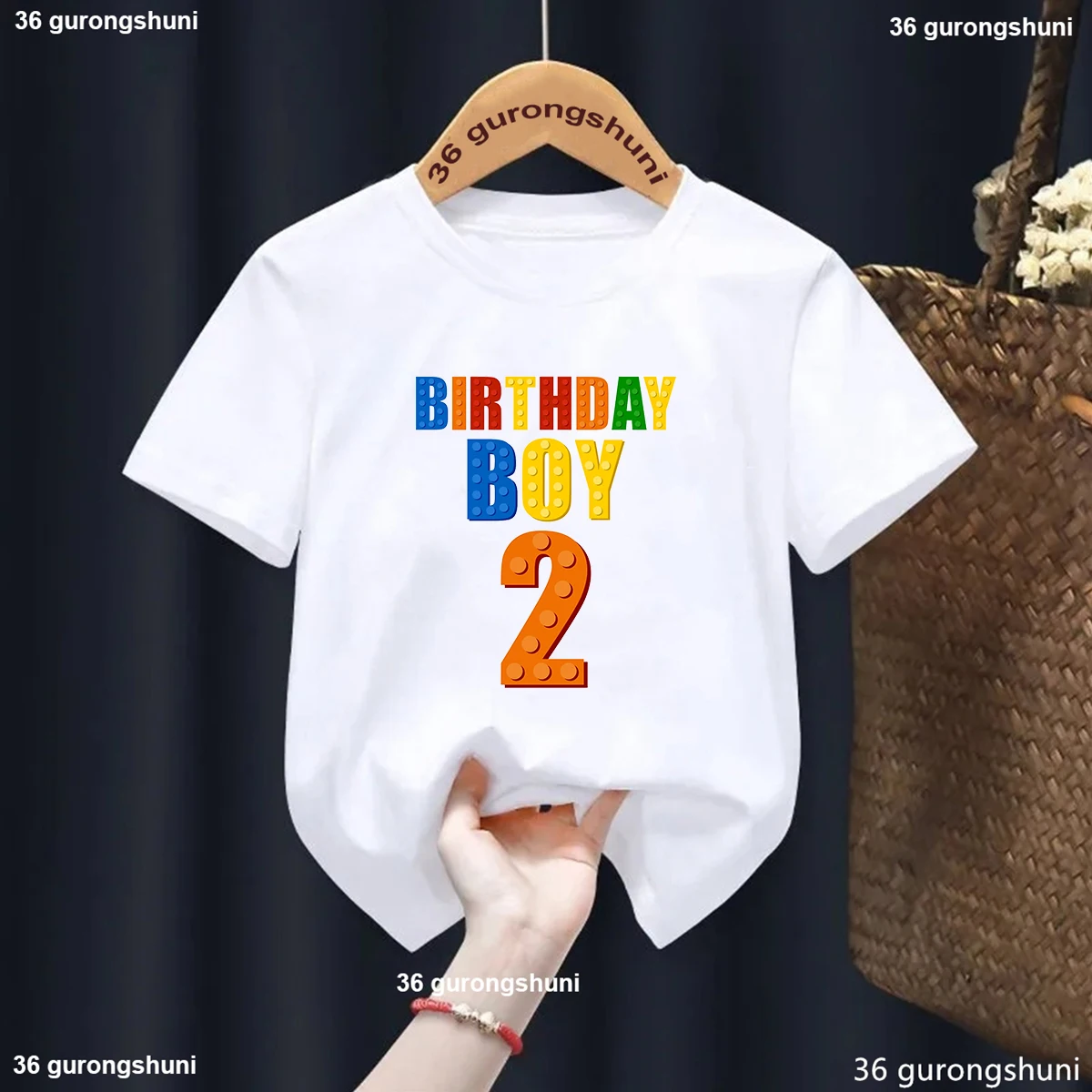 Building Blocks 2th Birthday Boy Graphic Printed T Shirt Rainbow Kids Clothes Summer Fashion T-Shirt Harajuku Shirt
Building Blocks 2th Birthday Boy Graphic Printed T Shirt Rainbow Kids Clothes Summer Fashion T-Shirt Harajuku Shirt