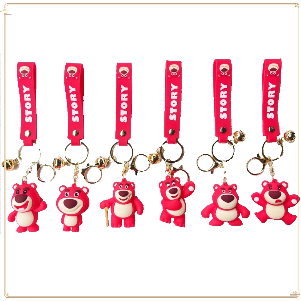 Cute Q-version Strawberry Bear Keychain New Soft Rubber Doll Backpack Pendant Car Keychain Little Doll Decoration Gift in Stock
Cute Q-version Strawberry Bear Keychain New Soft Rubber Doll Backpack Pendant Car Keychain Little Doll Decoration Gift in Stock