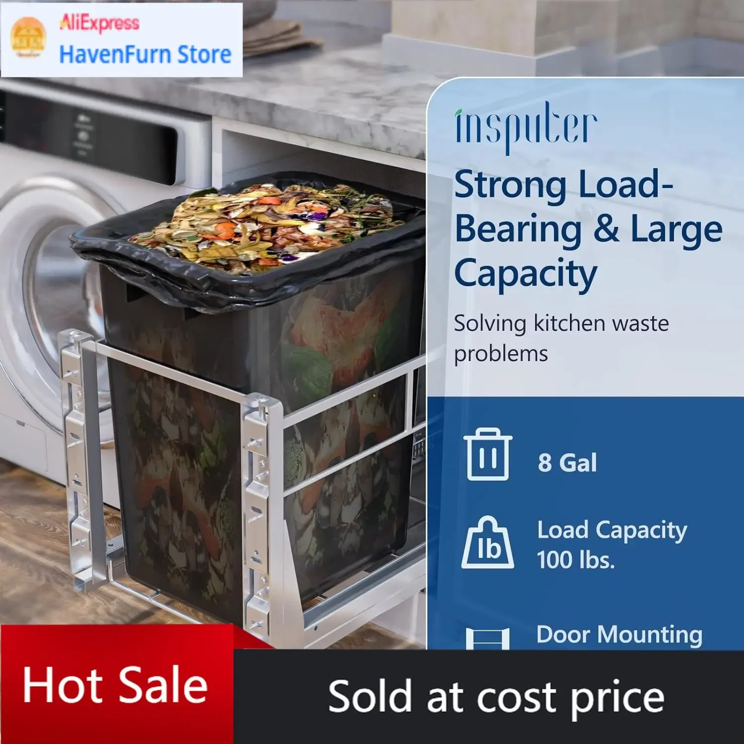 Activity price8 Gallon Pull Out Trash Can Under Cabinet Heavy Duty Under Sink Garbage Bin Kit With Soft Close Slides For Kitchen
Activity price8 Gallon Pull Out Trash Can Under Cabinet Heavy Duty Under Sink Garbage Bin Kit With Soft Close Slides For Kitchen