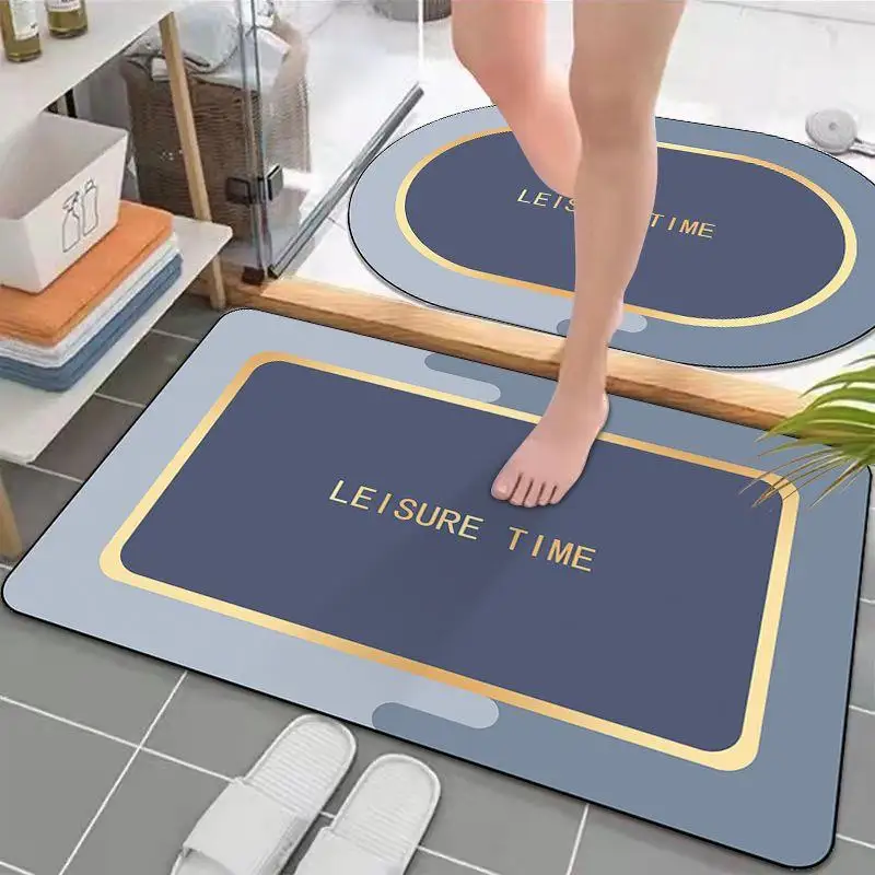 Bathroom Entrance Mat Anti-Slip Shower Room Absorbent Quick Dry Carpet Modern Style Square Silicon Durable Home Rug
Bathroom Entrance Mat Anti-Slip Shower Room Absorbent Quick Dry Carpet Modern Style Square Silicon Durable Home Rug