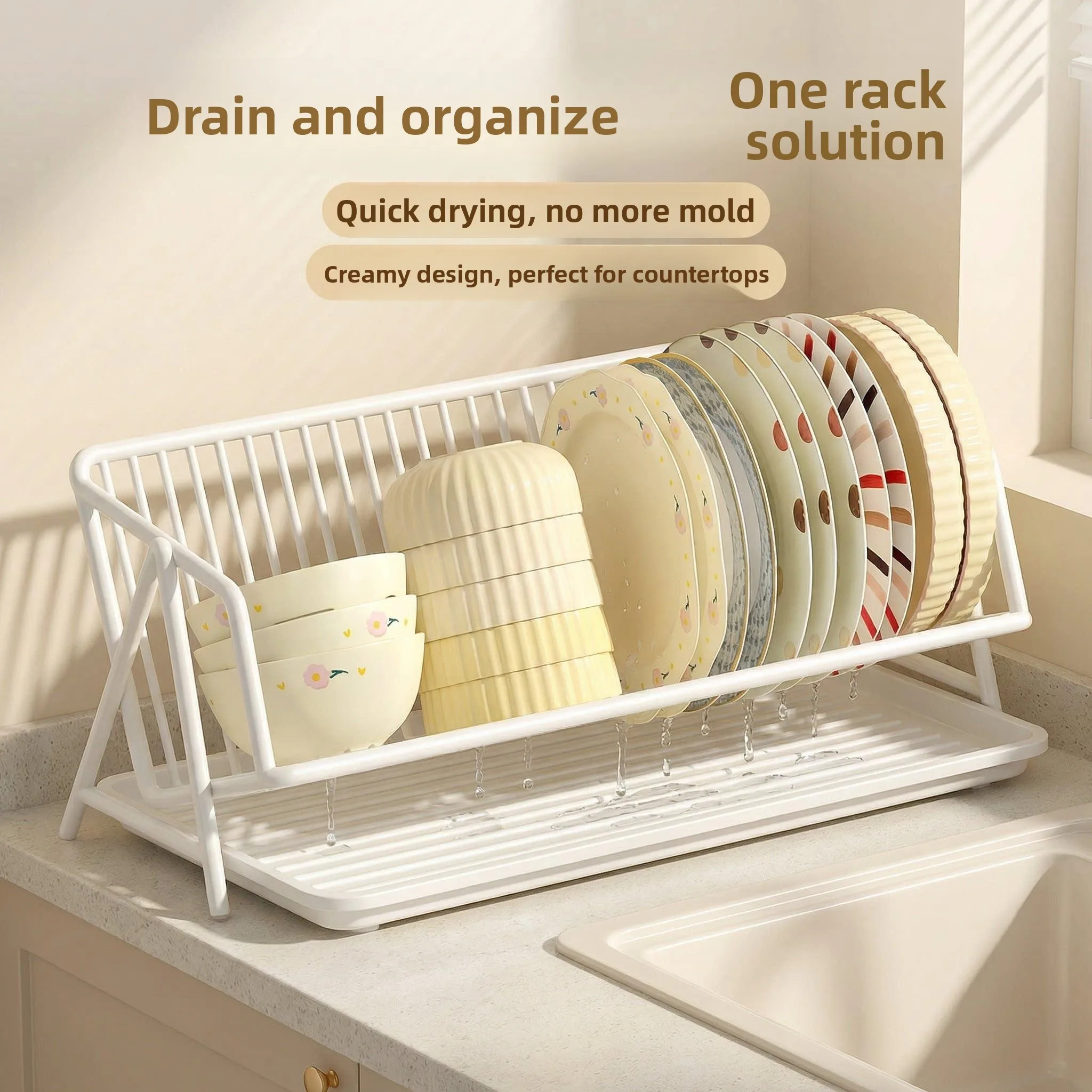 Modern Simplified Kitchen Dish Drainer Rack Home Use New Style Bowl Plate Storage Shelf Metal Countertop Mounted Bowl Dish Or...
Modern Simplified Kitchen Dish Drainer Rack Home Use New Style Bowl Plate Storage Shelf Metal Countertop Mounted Bowl Dish Or...