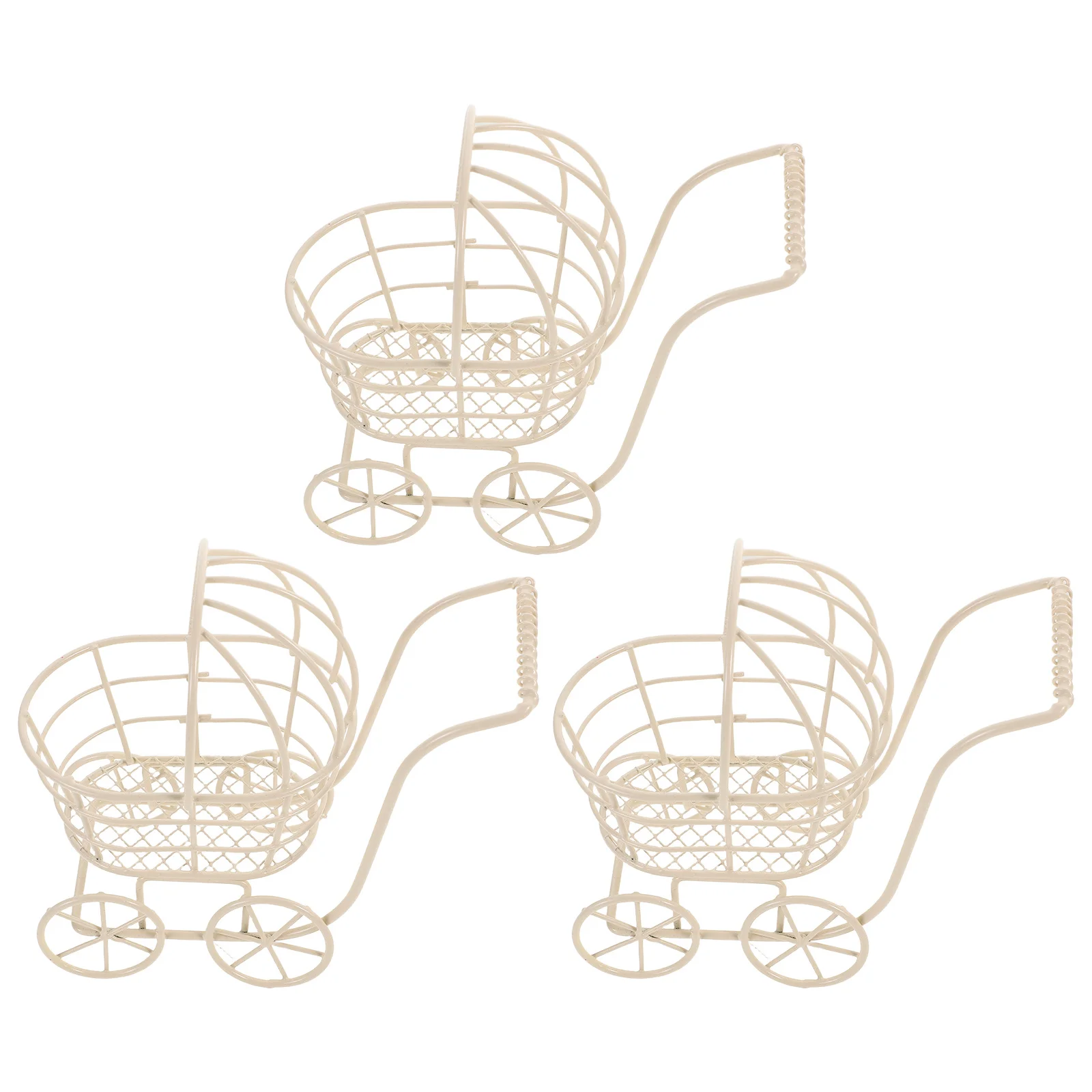 3Pcs Miniature Baby Pram Stroller Metal Wire Trolley for Kids Pretend Playhouse Stroller Organizer Living Room Decor
3Pcs Miniature Baby Pram Stroller Metal Wire Trolley for Kids Pretend Playhouse Stroller Organizer Living Room Decor