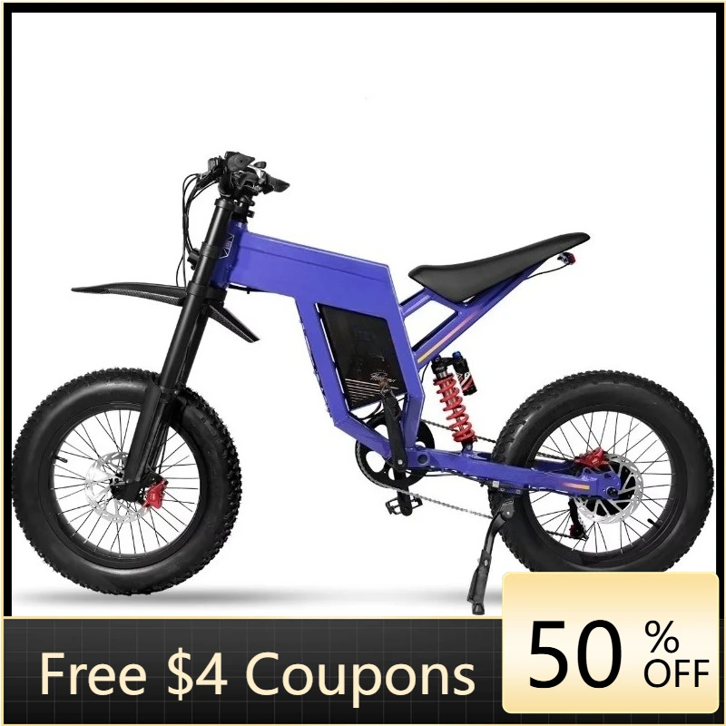 Rs Off-road electric motorcycle 60V high speed 61-80km/h high power, dark purple 5-6 hours
Rs Off-road electric motorcycle 60V high speed 61-80km/h high power, dark purple 5-6 hours