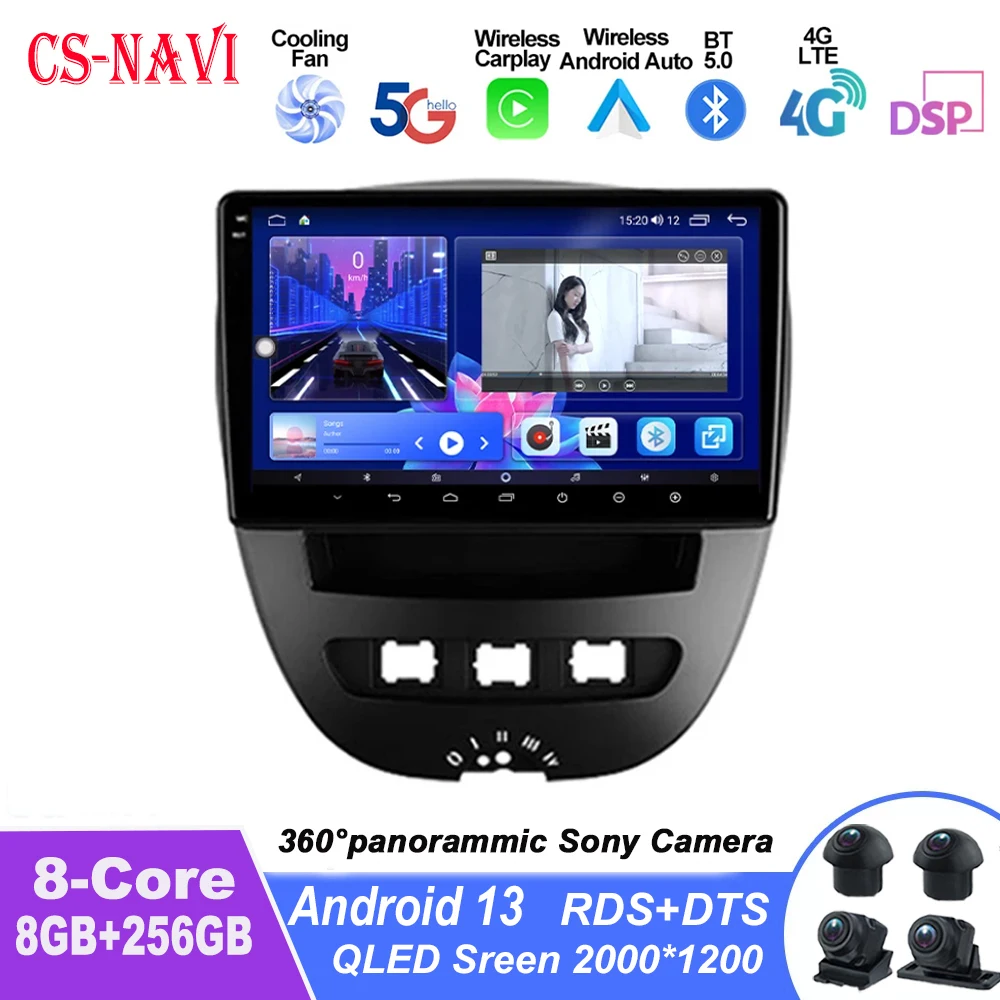 For Peugeot 107 Toyota Aygo Citroen C1 2005 - 2014 Car Radio CarPlay Android Multimedia Player Auto Navigation GPS Touch Screen
For Peugeot 107 Toyota Aygo Citroen C1 2005 - 2014 Car Radio CarPlay Android Multimedia Player Auto Navigation GPS Touch Screen