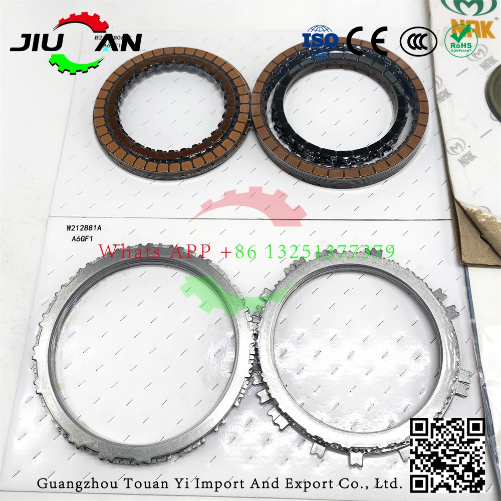 A6GF1 Automatic Transmission Clutch Friction Plate + Steel Plate Repair and Replacement Kit for Hyundai Car Accessories
A6GF1 Automatic Transmission Clutch Friction Plate + Steel Plate Repair and Replacement Kit for Hyundai Car Accessories