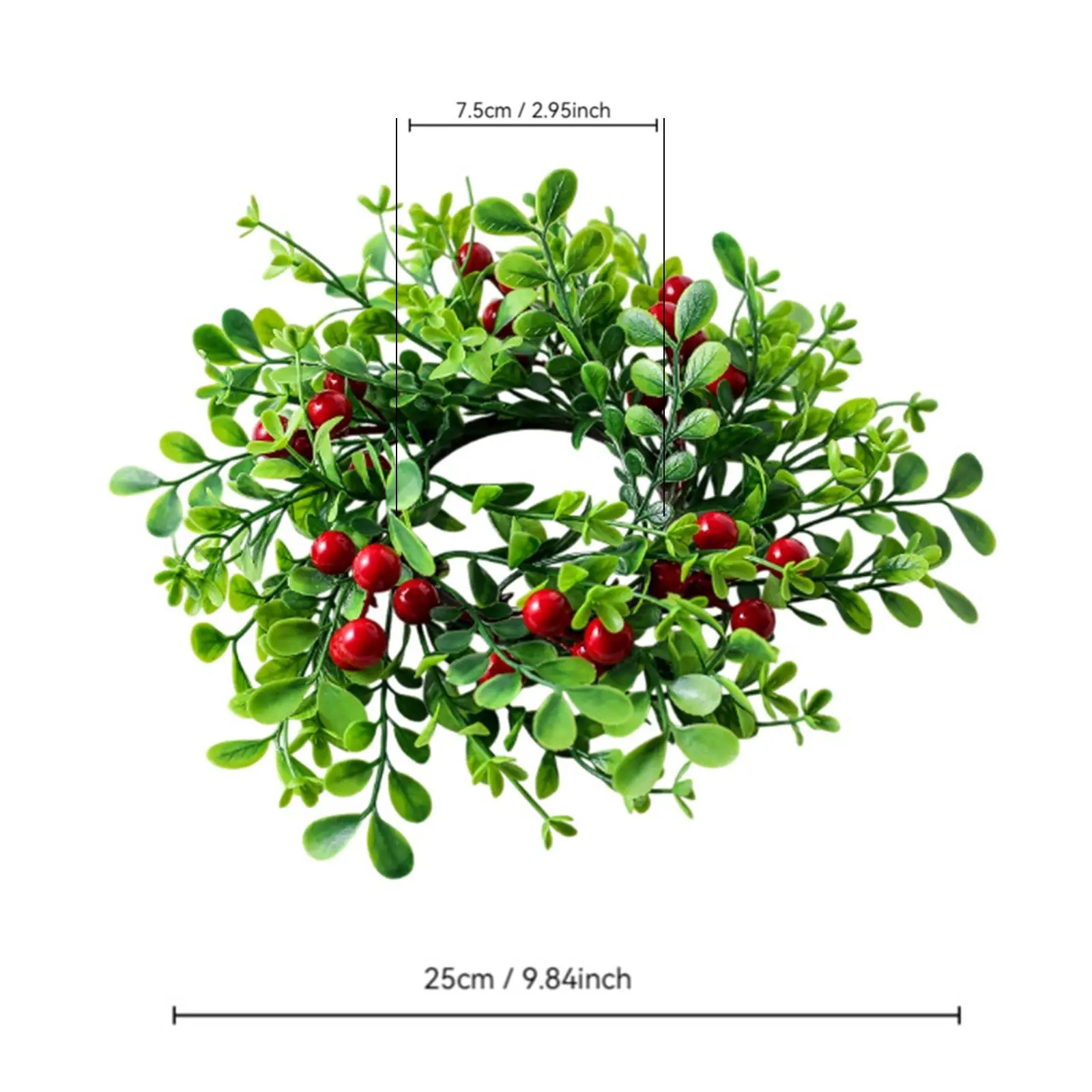 Xmas Candle Ring Artificial Red Berry Pine Wreath for Home Decoration Christmas Living Room Centerpiece
Xmas Candle Ring Artificial Red Berry Pine Wreath for Home Decoration Christmas Living Room Centerpiece
