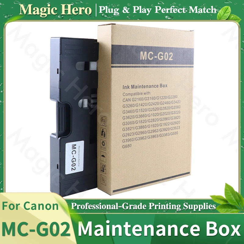 MC-G02 G02 Maintenance Box For Canon G2160 G3160 G1220 G2260 G3260 G1520 G2520 G3520 G3560 G3620 G3660 G1020 G2020 G580 G680
MC-G02 G02 Maintenance Box For Canon G2160 G3160 G1220 G2260 G3260 G1520 G2520 G3520 G3560 G3620 G3660 G1020 G2020 G580 G680
