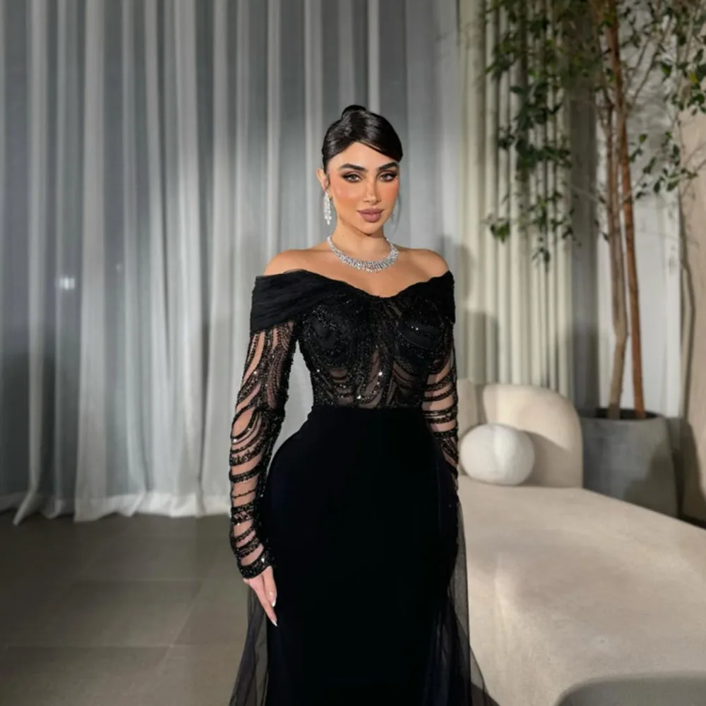 Customized Sparkly Sequined Jersey Evening Dresses Tulle Sweep Train A-line Floor Length Pageant Gown Off the Shoulder Dresses
Customized Sparkly Sequined Jersey Evening Dresses Tulle Sweep Train A-line Floor Length Pageant Gown Off the Shoulder Dresses