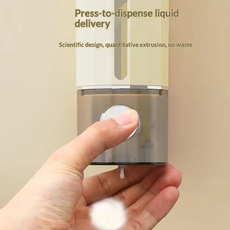 【HG】Wall Mounted Soap Dispenser No Drilling Needed Clear Visible Window Perfect For Bathroom Kitchen Hotel Use
【HG】Wall Mounted Soap Dispenser No Drilling Needed Clear Visible Window Perfect For Bathroom Kitchen Hotel Use