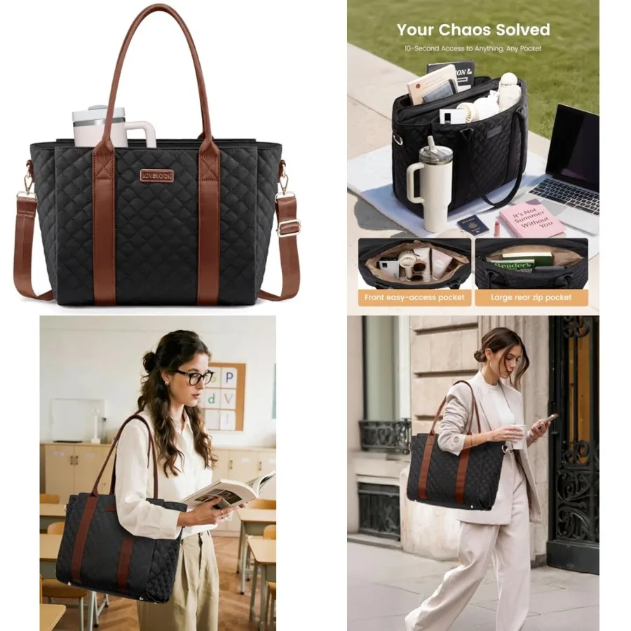 LOVEVOOK Teacher Tote Bag for Women, Quilted Work Tote Nurse Laptop Bag, Large Computer Shoulder Bags with Zipper for Travel
LOVEVOOK Teacher Tote Bag for Women, Quilted Work Tote Nurse Laptop Bag, Large Computer Shoulder Bags with Zipper for Travel