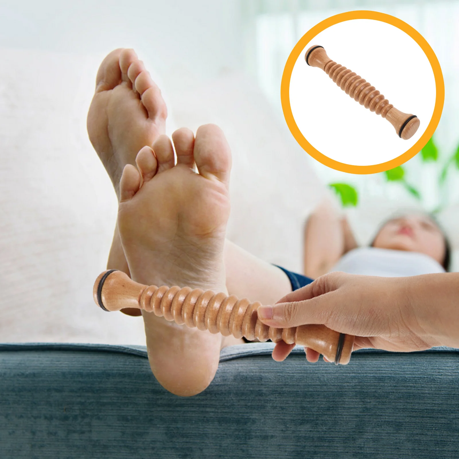 1Pcs Wooden Foot Massager Foot Sole Roller Durable Stress Relief Pain Alleviation Device for Better Blood Flow and Relaxation
1Pcs Wooden Foot Massager Foot Sole Roller Durable Stress Relief Pain Alleviation Device for Better Blood Flow and Relaxation