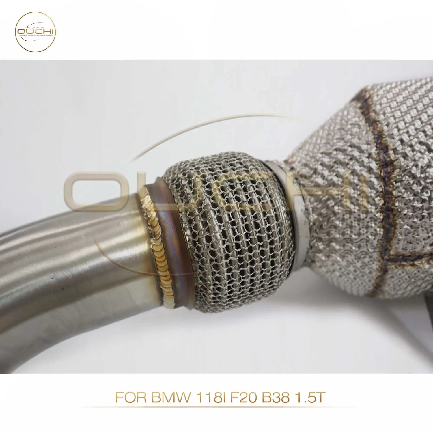 OUCHI Stainless steel Exhaust System High Flow Performance Downpipe for BMW 118i f20 B38 1.5T With Heat shield
OUCHI Stainless steel Exhaust System High Flow Performance Downpipe for BMW 118i f20 B38 1.5T With Heat shield