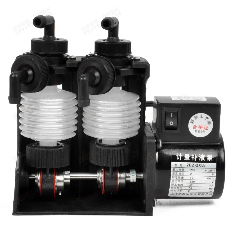 Measurement, liquid replenishment, small flow rate dosing pump, color expander, film coating machine, pump 2DZ-2XU2
Measurement, liquid replenishment, small flow rate dosing pump, color expander, film coating machine, pump 2DZ-2XU2