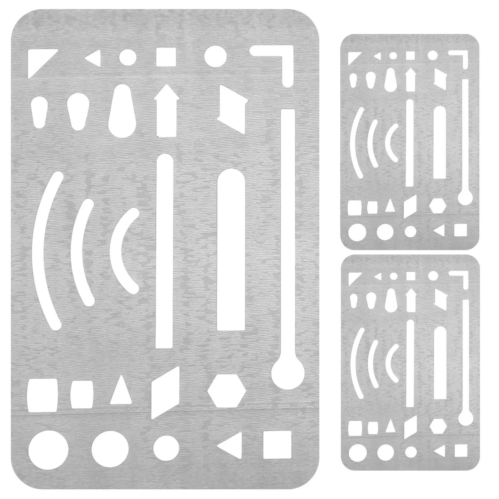3 Pcs Drawing Template Erasing Shield Drafting Erasers Perforation Stainless Steel
3 Pcs Drawing Template Erasing Shield Drafting Erasers Perforation Stainless Steel