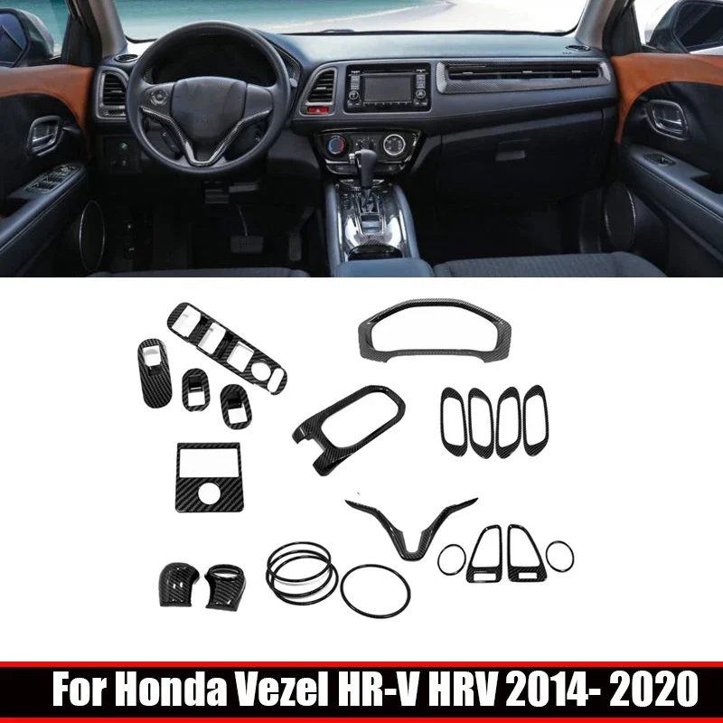 Углеродное волокно для Honda Vezel HR-V 2014-2020 Инструмент / AC / Рулевое колесо / Крышка ручки переключения передач Накладка динамика Аксессуары
Углеродное волокно для Honda Vezel HR-V 2014-2020 Инструмент / AC / Рулевое колесо / Крышка ручки переключения передач Накладка динамика Аксессуары