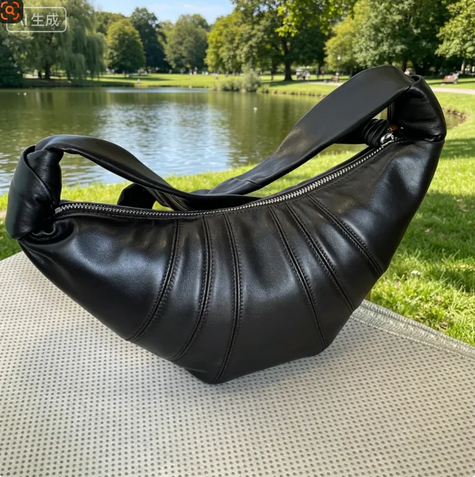 Soft Sheepskin Dumpling Bag, Knotted Design Half Moon Bag, Casual Luxury Genuine Leather Crossbody Underarm Bag
Soft Sheepskin Dumpling Bag, Knotted Design Half Moon Bag, Casual Luxury Genuine Leather Crossbody Underarm Bag
