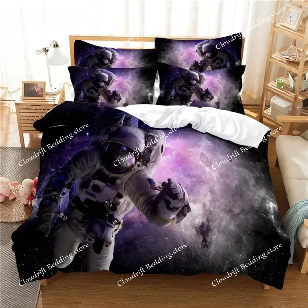 3D Digital Printing Fashion Design Astronaut Bedding Set, Queen Size Duvet Cover Sets
3D Digital Printing Fashion Design Astronaut Bedding Set, Queen Size Duvet Cover Sets