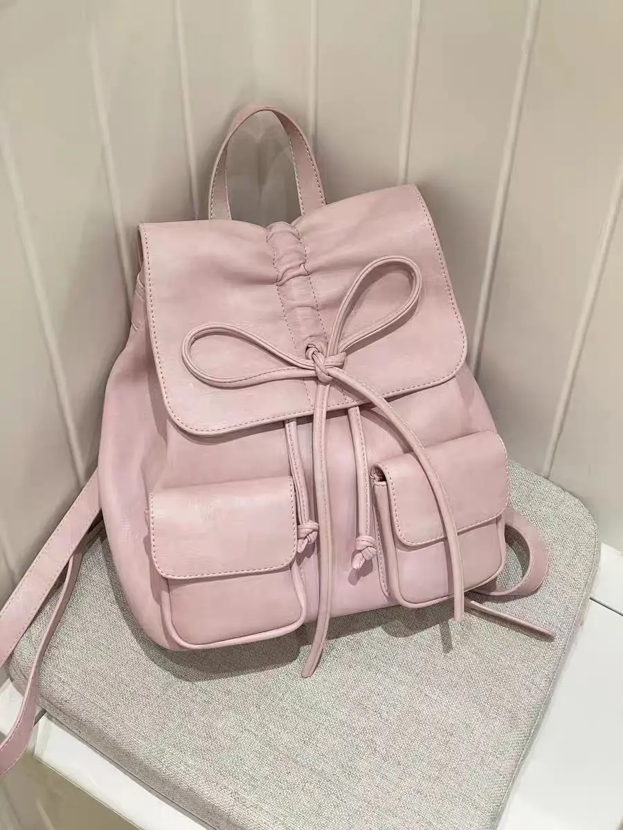 Miyagawa 2025 Korean Style Niche Design Butterfly Knot Pleated Multi Pocket Large Capacity Casual Versatile Class Backpack
Miyagawa 2025 Korean Style Niche Design Butterfly Knot Pleated Multi Pocket Large Capacity Casual Versatile Class Backpack