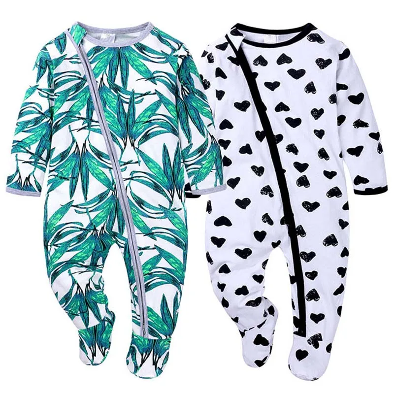 Baby Boy Girl Footed Romper Cotton Leaves Print Zipper One Pieces Jumpsuit Ropa Pajamas for Baby Newborn Toddler Winter Clothes
Baby Boy Girl Footed Romper Cotton Leaves Print Zipper One Pieces Jumpsuit Ropa Pajamas for Baby Newborn Toddler Winter Clothes