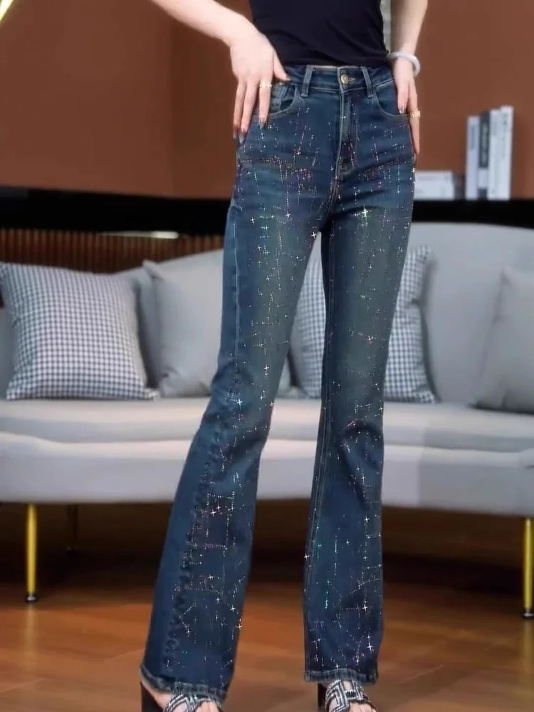 New Spring Summer All-match Casual Harem Pants High Waist Stretch Slim Denim Pants Hot Drilling Casual Ankle-length Jeans 2025
New Spring Summer All-match Casual Harem Pants High Waist Stretch Slim Denim Pants Hot Drilling Casual Ankle-length Jeans 2025