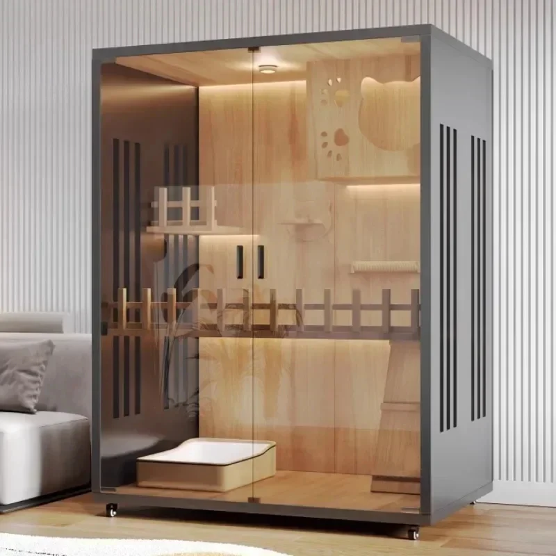 Modern Wooden Cat Villa Cat Cage Home Indoor Comfortable Pet Litter House Large Free Space Cat House Solid Wood Cabinet Pet Cage
Modern Wooden Cat Villa Cat Cage Home Indoor Comfortable Pet Litter House Large Free Space Cat House Solid Wood Cabinet Pet Cage