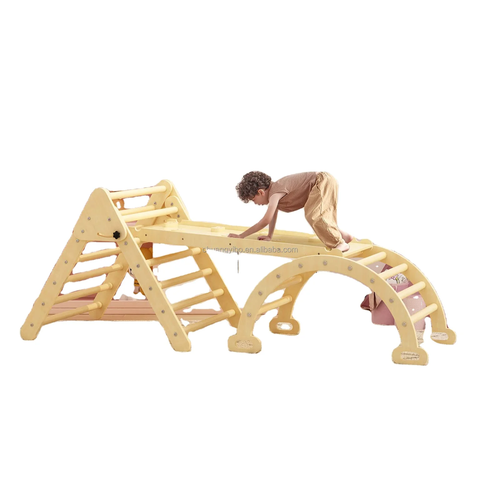 New Climbing Triangle Foldable Wooden Climbing Triangle Ladder With Ramp for Sliding Climbing Indoor Kids Play Gym Playground
New Climbing Triangle Foldable Wooden Climbing Triangle Ladder With Ramp for Sliding Climbing Indoor Kids Play Gym Playground