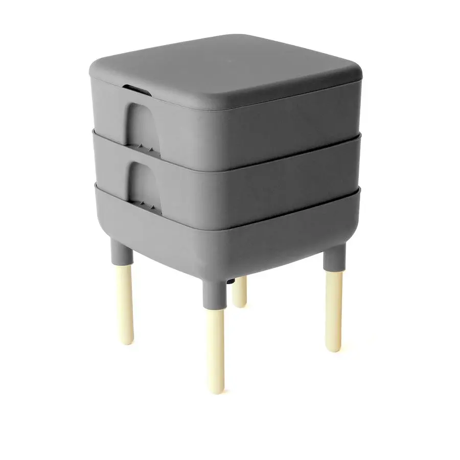 The Essential Living Composter, 2Tray Worm Vermicomposter Bin HFLC4000v2GRY Grey
The Essential Living Composter, 2Tray Worm Vermicomposter Bin HFLC4000v2GRY Grey