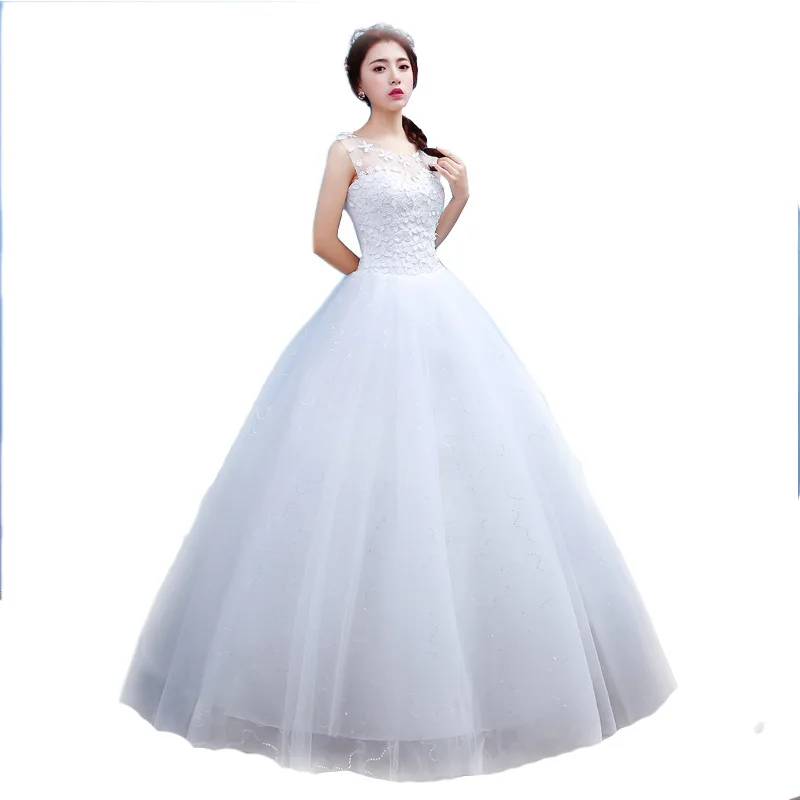 Customized Bridal Wedding Dresses Flower Wedding Dress Sleeveless Plus Size Wedding Dress Ball Gowns Vestidos De Novia
Customized Bridal Wedding Dresses Flower Wedding Dress Sleeveless Plus Size Wedding Dress Ball Gowns Vestidos De Novia