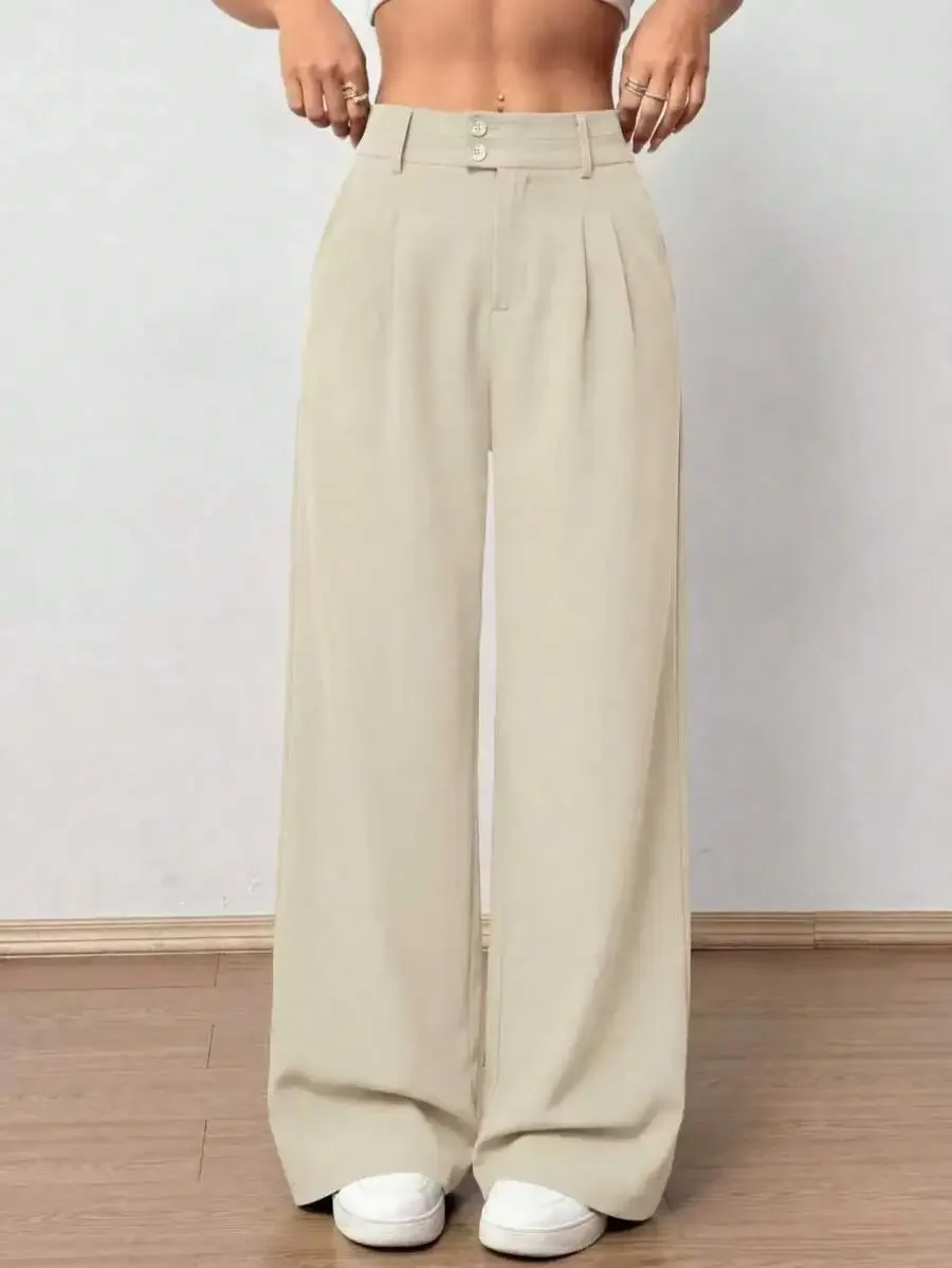 Womens High Waist Wide Leg Palazzo Pants Loose Pleated Trousers Casual Office Wear
Womens High Waist Wide Leg Palazzo Pants Loose Pleated Trousers Casual Office Wear