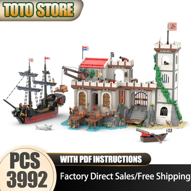 Pirate Fortress Model Moc Building Blocks Modular Outpost Port Head Model Technology Brick Assembly Construction Toy Holiday
Pirate Fortress Model Moc Building Blocks Modular Outpost Port Head Model Technology Brick Assembly Construction Toy Holiday